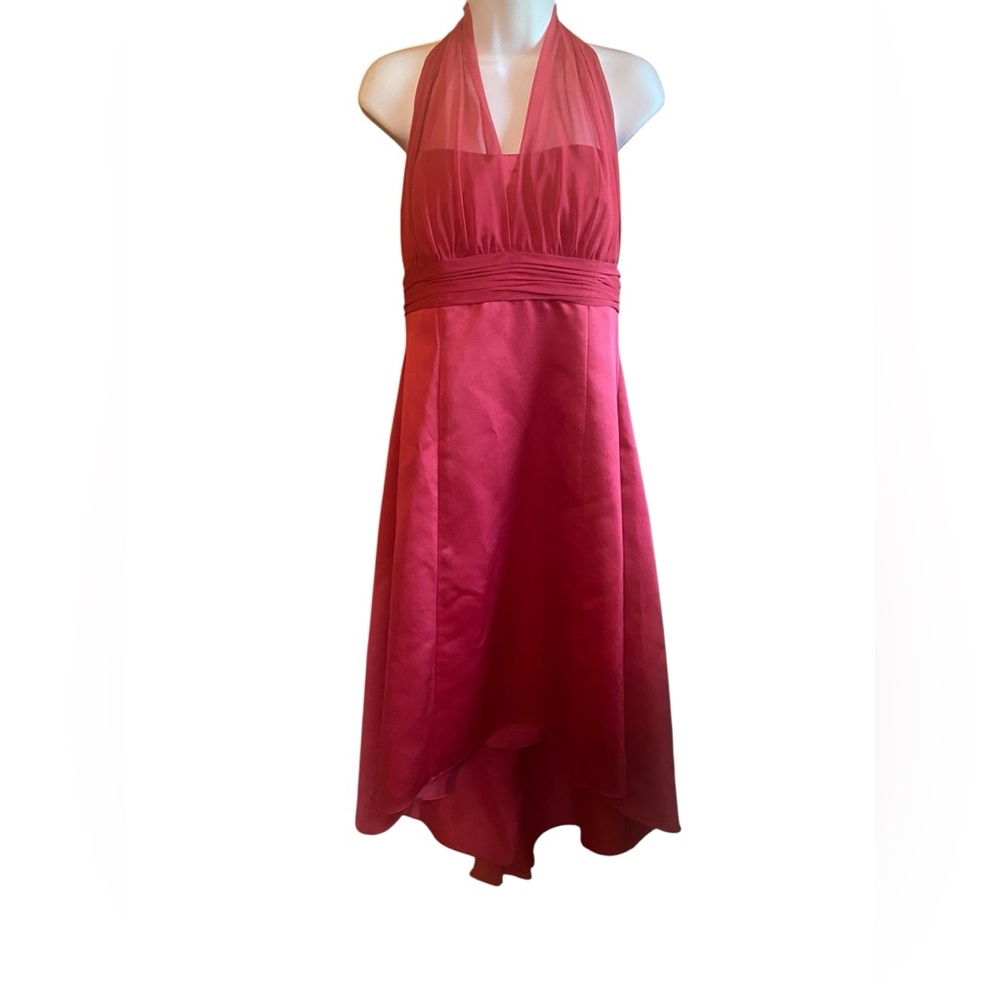 David’s Bridal Women’s Pink Halter Top Formal Dress-Size‎ 12